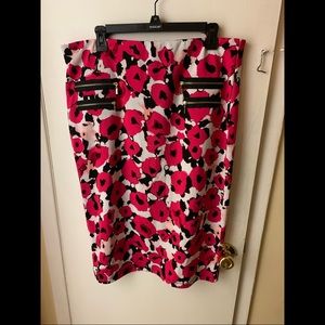 Pink Floral Skirt
